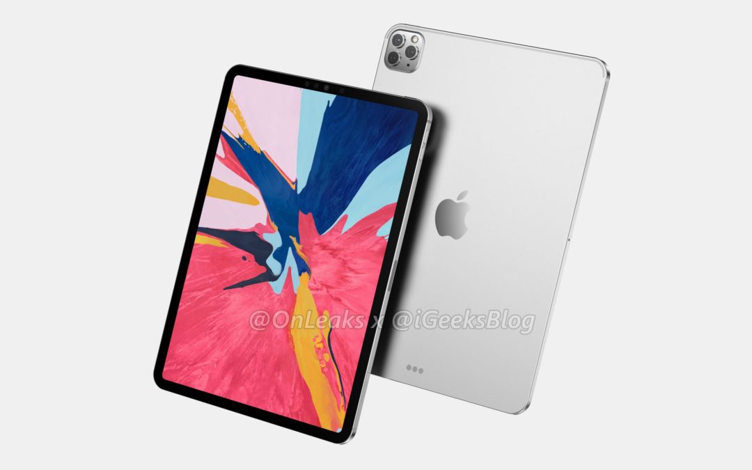 First Renders of Apple’s 2020 iPad Pros Show Triple Cameras